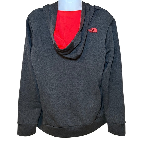 The North Face Gray Hoodie with Red Logo - Picture 2 of 10